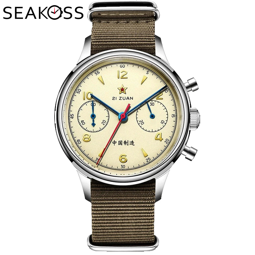 SEAKOSS 1963 cronógrafo 40mm 3 - Chronograph Mechanical Watch Seagull 1963 reseña y precio