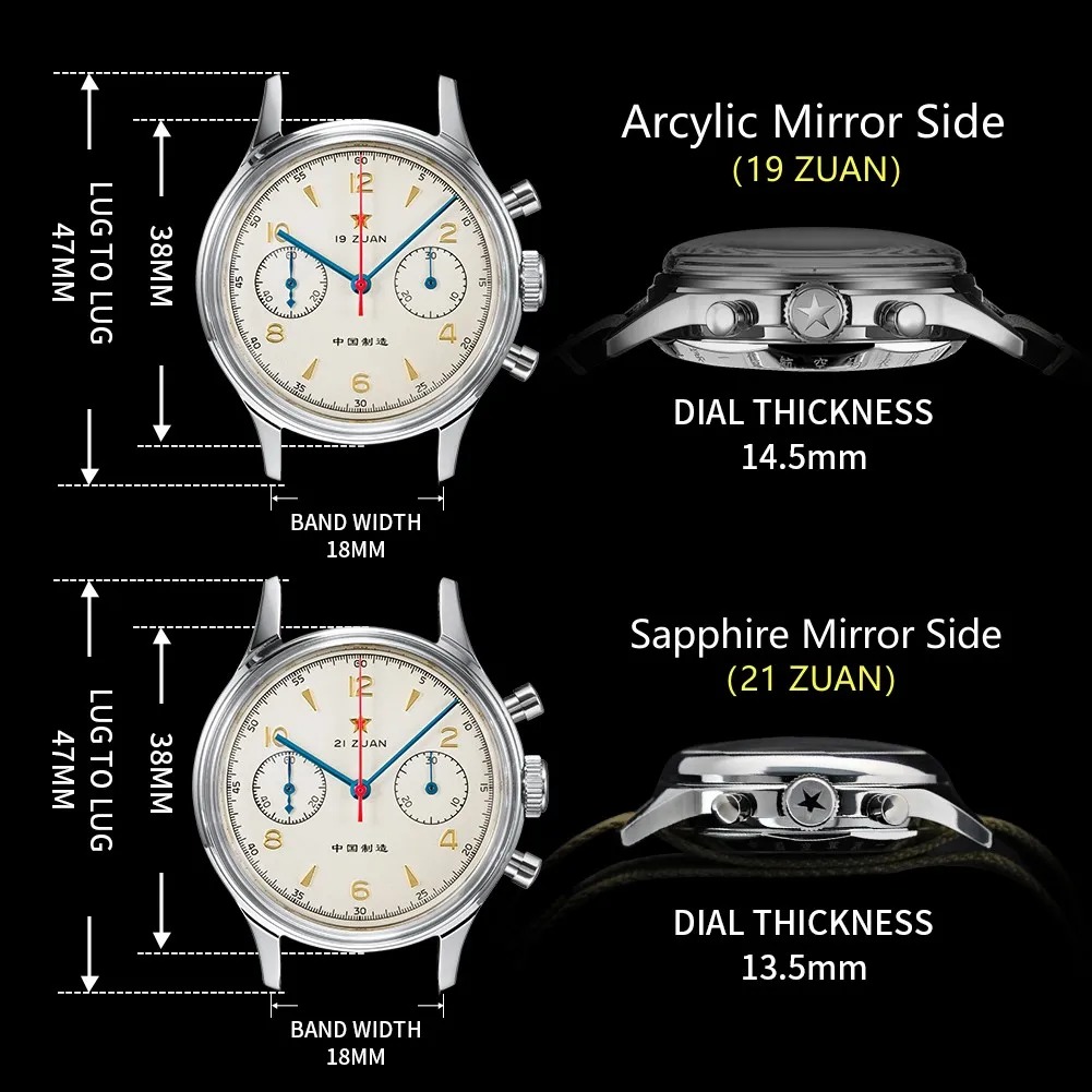 SEAKOSS 1963 cronógrafo 40mm 3 - Chronograph Mechanical Watch Seagull 1963 reseña y precio