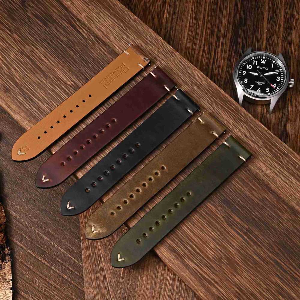 WOCCI correas de reloj de cuer - Leather Watch Strap Quick Release 20Mm 22Mm reseña y precio