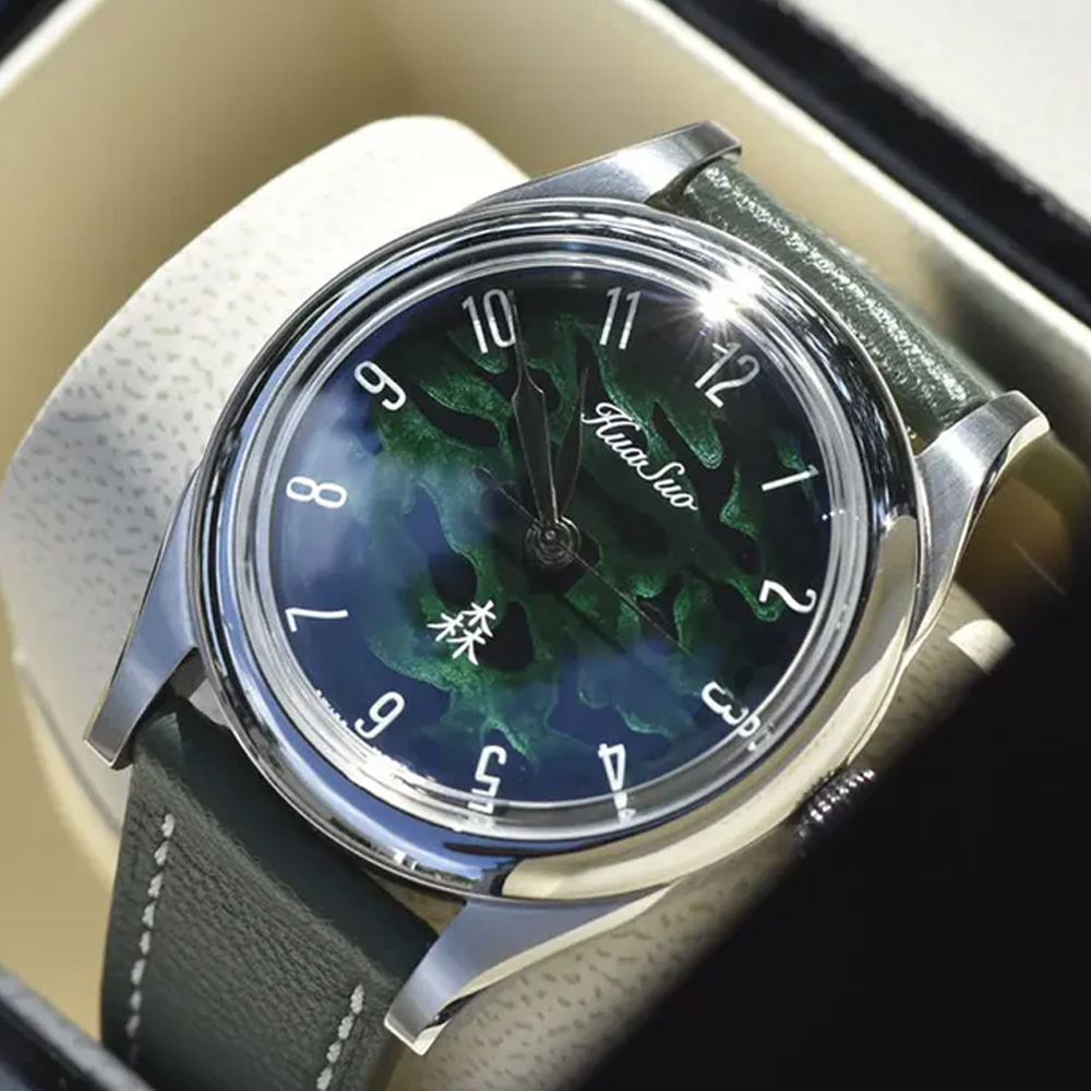 HUASUO 38mm esfera lacada PT50 - Sapphire Watch Crystal Double Domed reseña y precio