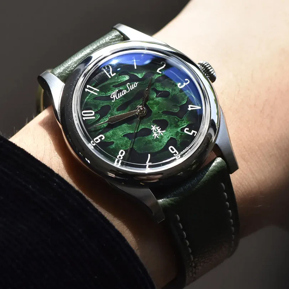HUASUO 38mm esfera lacada PT50 - Sapphire Watch Crystal Double Domed reseña y precio