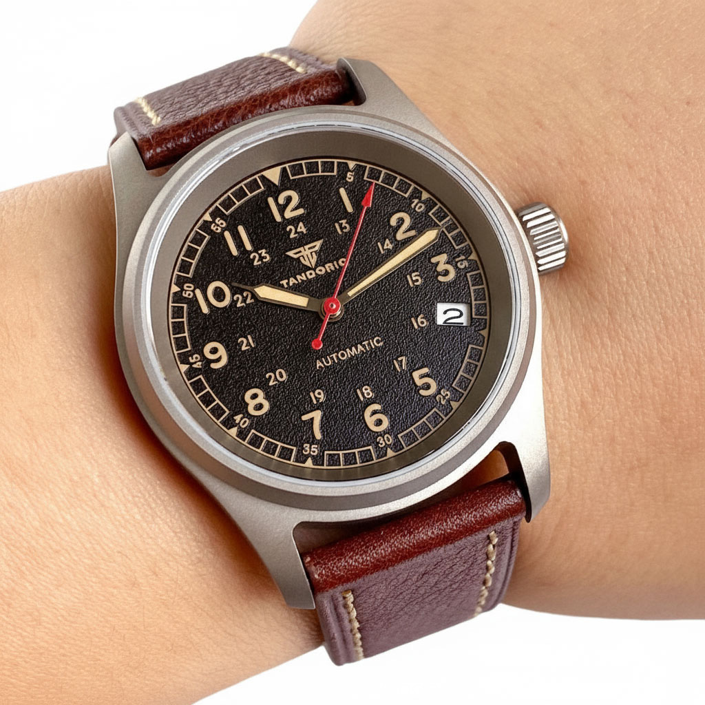 Reloj personalizado de titanio - Men Mechanical Watch Sapphire Crystal reseña y precio